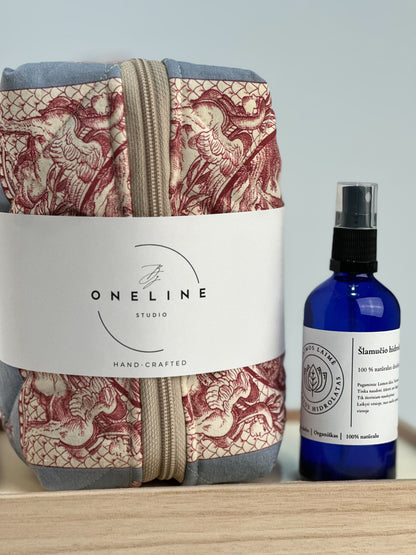 Rinkinys OneLine X Laimos Laimė, rankų darbo kosmetinė + hidrolatas LIMITED EDITION
