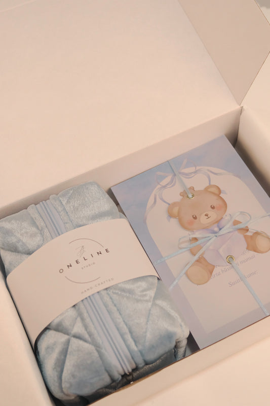 Baby Shower Blue dovanų dėžutė - pakvietimas 🩵